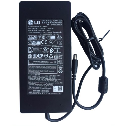 210W Power Adapter LG 27UQ850V Charger (Black) +power cord